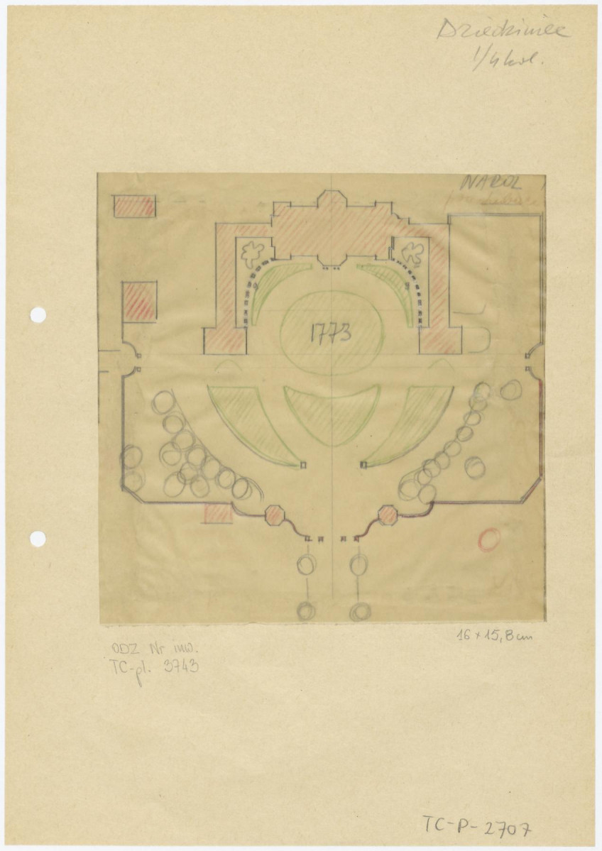 plan sytuacyjny z 1773, skan 1