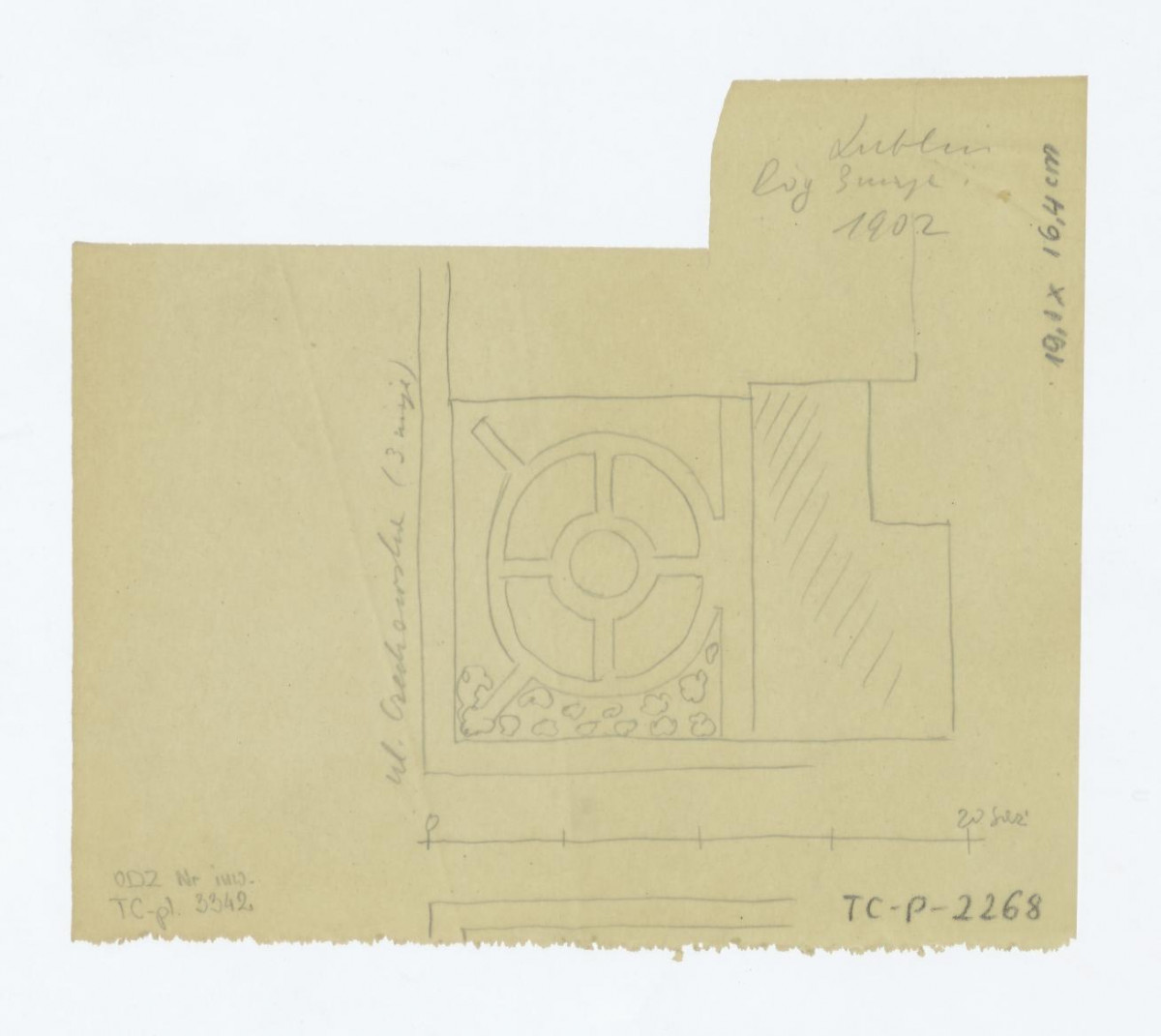 plan sytuacyjny z 1902 roku, skan 1