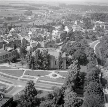 fragment zabudowy przy klasztorze franciszkanów od strony płd., skan 1