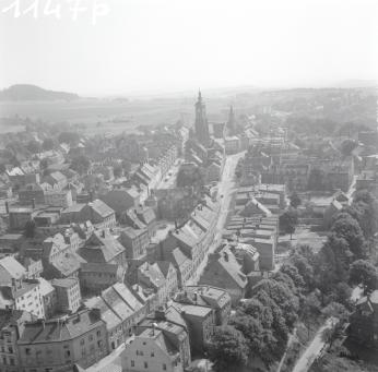 widok ogólny centrum miasta od strony płn.-wsch., skan 1