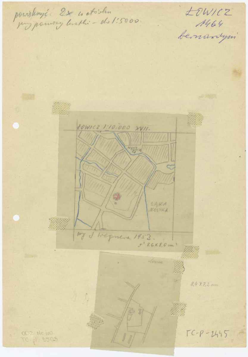 plan sytuacyjny klasztoru i okolic, skan 1