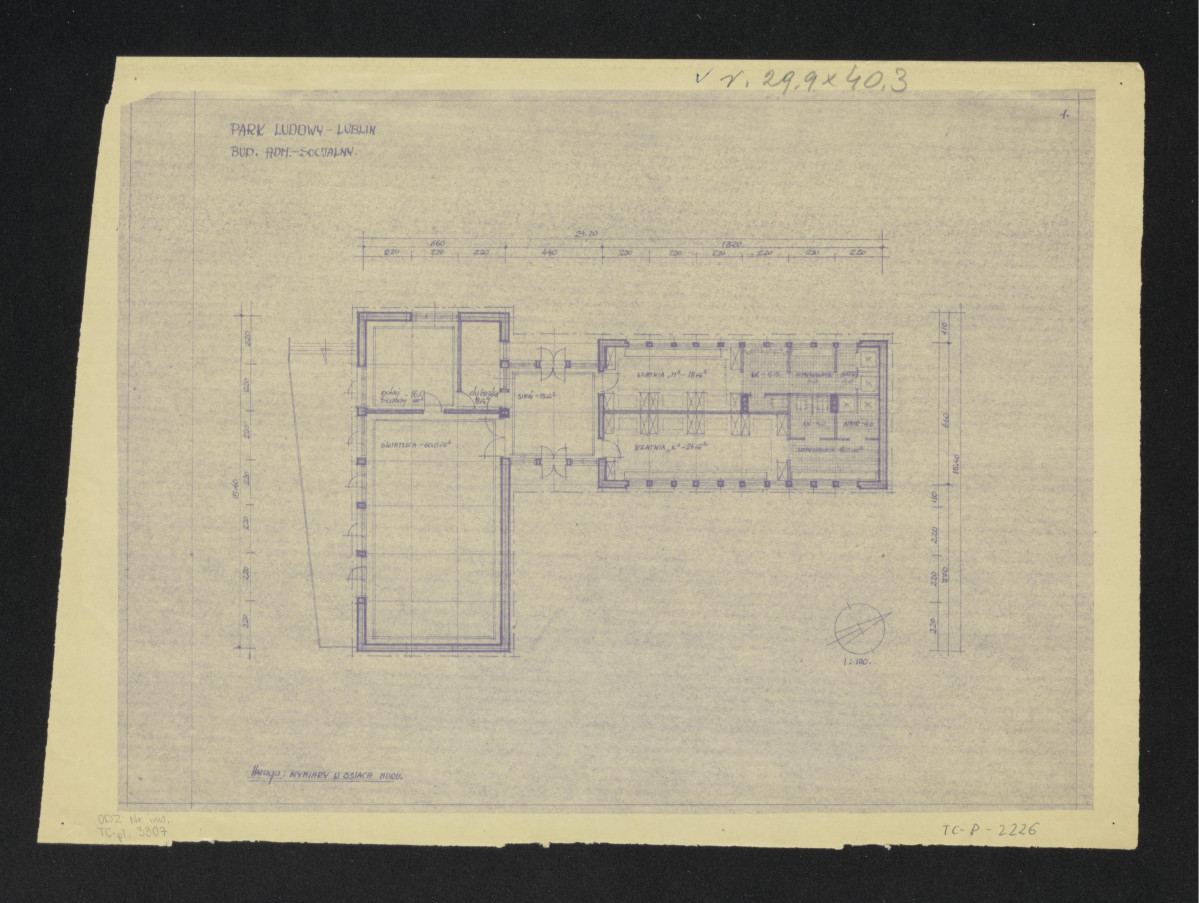 rzut przyziemia budynek administratora socjalnego, skan 1