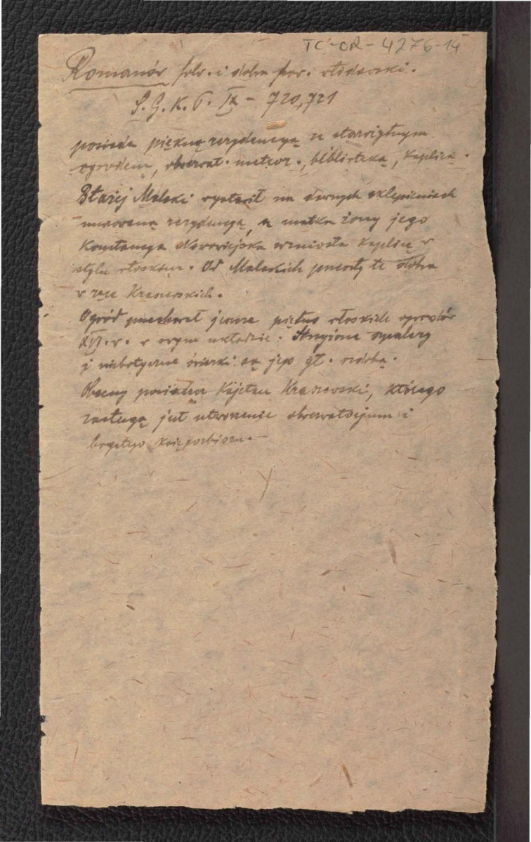 wypis ze Słownik Geograficzny Królestwa Polskiego t.IX strony 720, 721, skan 1