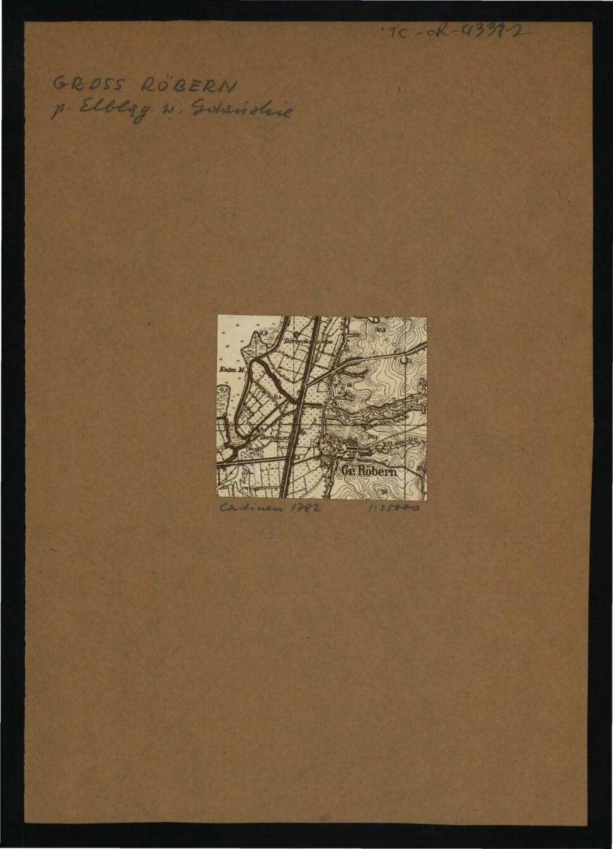 fragment niemieckojęzycznej mapy (1 : 25000) , skan 1