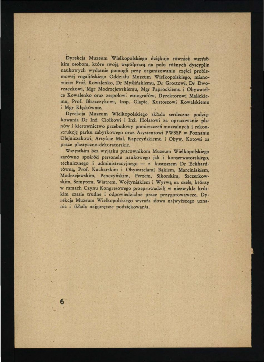 broszura/informator Muzeum Wielkopolskiego/Oddziału w Rogalinie z lipca 1949 r.; dziesięć kart, skan 7