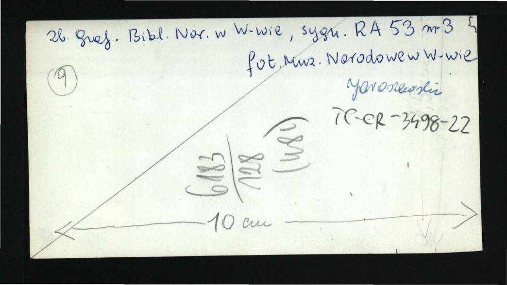 2 fotografia czarno-biała przedstawiająca plan rzutu parteru domu Aleksadry Potockiej w Olesinie – ze zbiorów Biblioteki Narodowej w Warszawie (RA 53 nr 4), skan 2