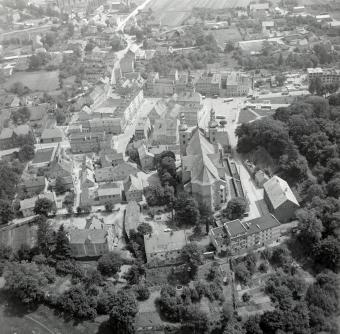 układ urbanistyczny i zabudowa miasta od strony płn., skan 1