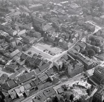 widok ogólny układu urbanistycznego miasta od strony płd, skan 1