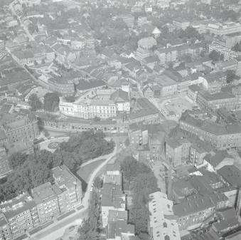 widok ogólny układu miasta od strony płd - wsch, skan 1