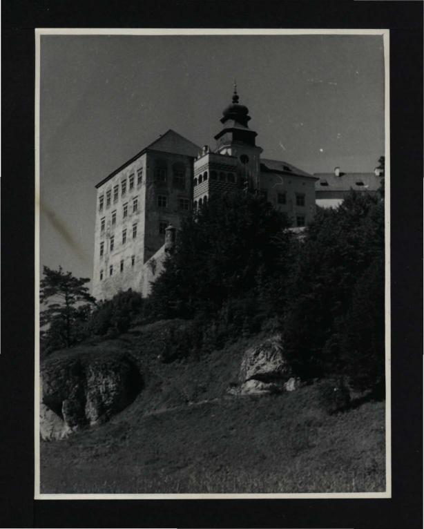 fotografia czarno-biała przedstawiająca zamku widocznego od południowego wschodu, skan 1