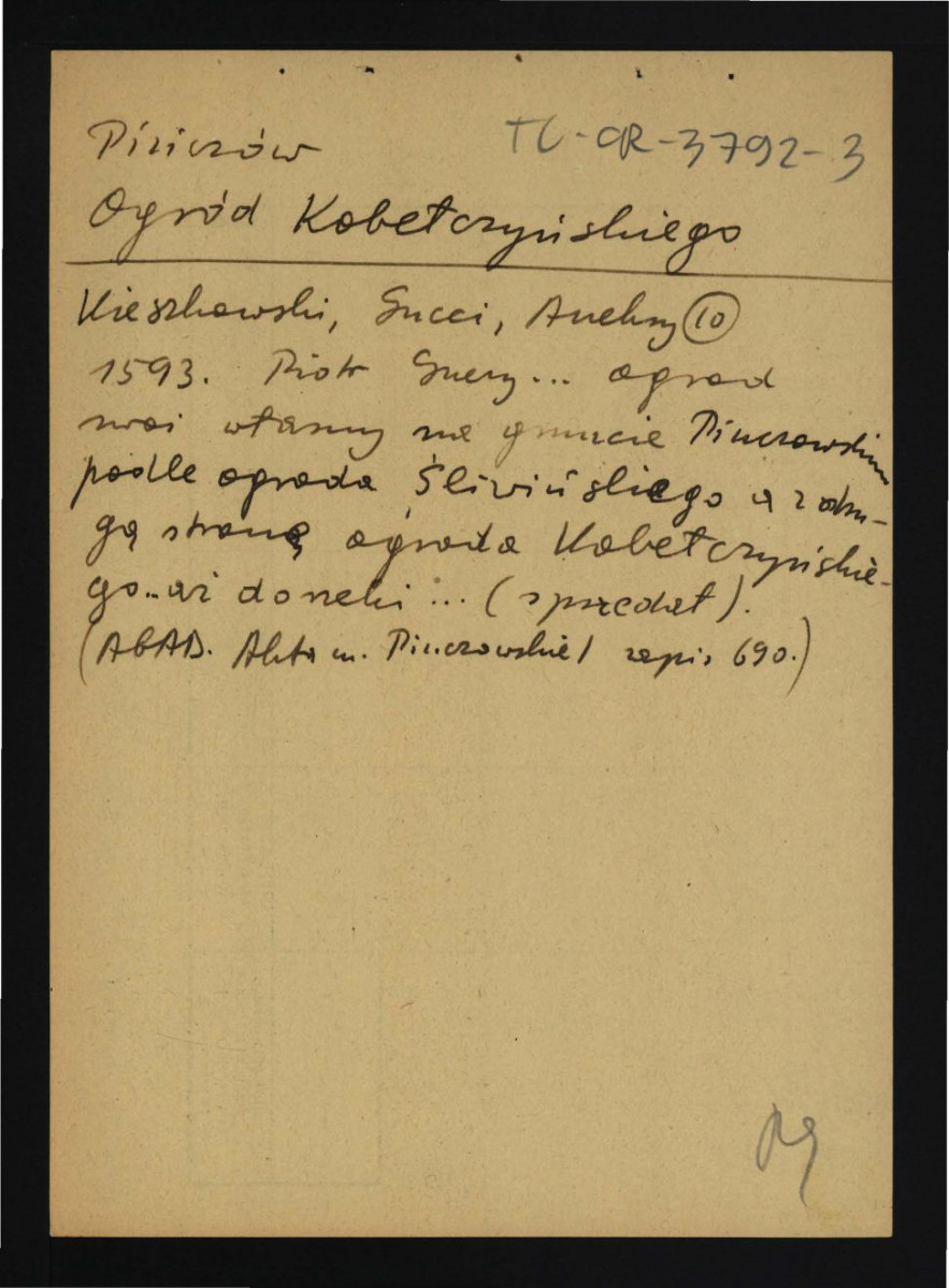 wypis z Kieszkowski W., Santi Gucci Fiorentino – recenzja w: „Biuletyn Historii Sztuki” t. III (1934-35), Aneksy; czternaście kart, skan 3