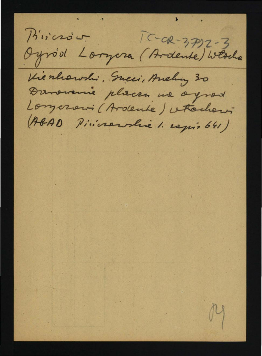 wypis z Kieszkowski W., Santi Gucci Fiorentino – recenzja w: „Biuletyn Historii Sztuki” t. III (1934-35), Aneksy; czternaście kart, skan 9