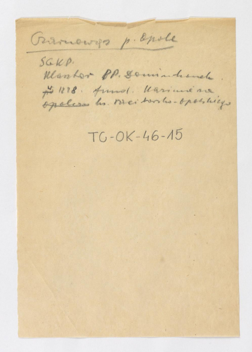odsyłacz do Słownika Geograficznego Królestwa Polskiego wzmiankujący zaistnienie miejscowego klasztoru w 1228 r. za sprawą księcia Kazimierza Raciborsko-Opolskiego, skan 1