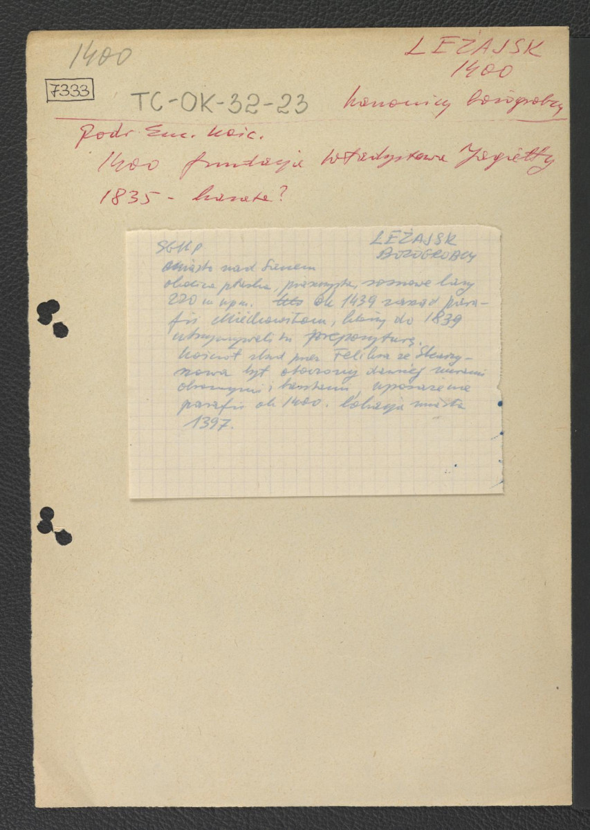 odsyłacz do Podręczna Encyklopedia Kościelna, red. ks. Zygmunt Chełmicki, t. I-XLIV, Warszawa, 1904-1916 wzmiankujący ufundowanie klasztoru przez Władysława Jagiełłę ok. 1400 r. oraz kasatę być może w roku 1865; Słownika Gegraficznego Królestwa Polskiego dotyczący usytuowania miejscowego kościoła i klasztoru, skan 1