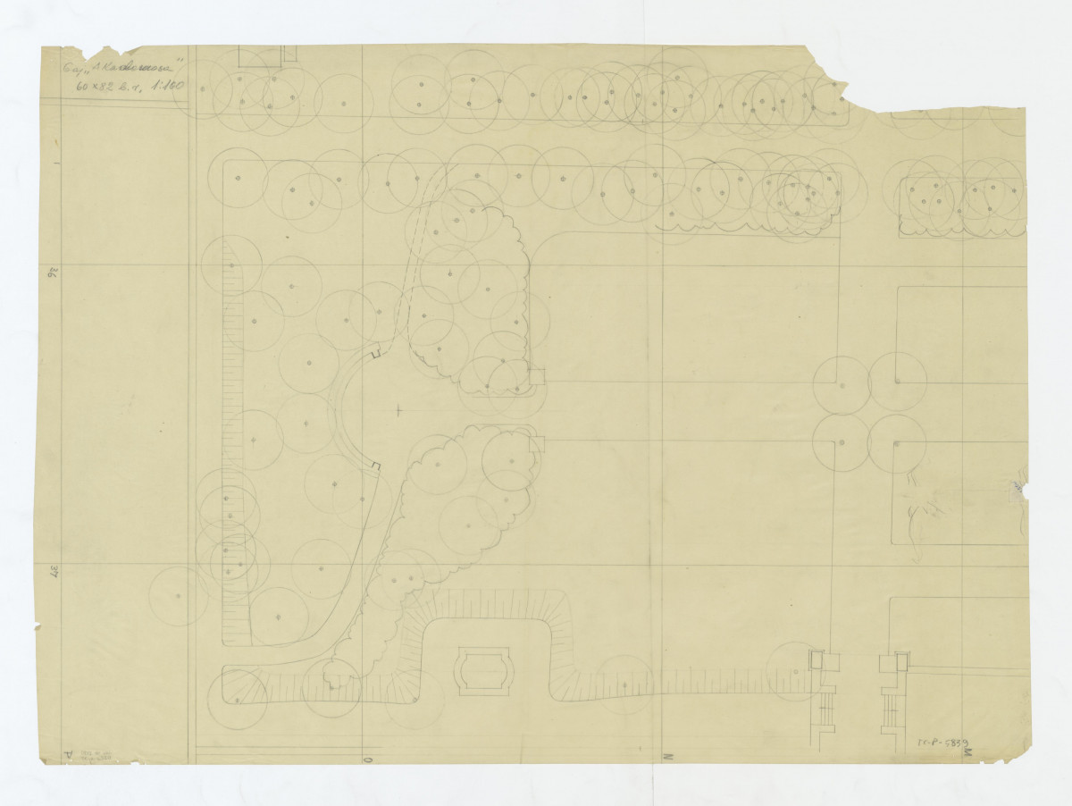 Wilanów-[szkic - sytuacyjny - kwatery Gaj Akademosa - podkład do projektu], skan 1