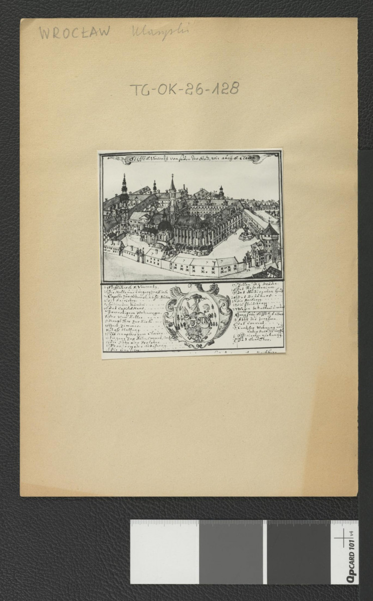 widok z lotu ptaka na miejscowy klasztor      , skan 1