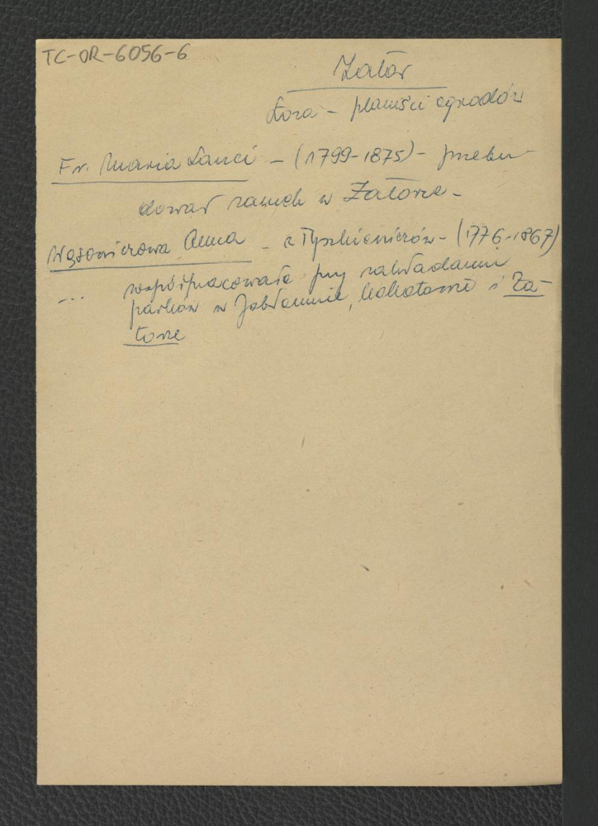 odsyłacz do Łoza S., Słownik architektów i budowniczych Polaków oraz cudzoziemców w Polsce pracujących, Warszawa 1931, s. 185-186 wzmiankujący Franciszka Marie Lanciego odpowiedzialnego za przebudowę miejscowego zamku oraz Annę z Tyszkiewiczów Wąsowiczową współpracującą przy nawodnieniu m.in. miejscowego parku , skan 1