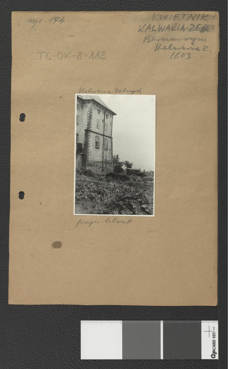 fragment zabudowań klasztornych , skan 1