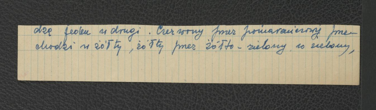 notatka wzmiankująca miejscowe ogrody w stylu francuskim widoczne na sztychach z epoki, skan 2