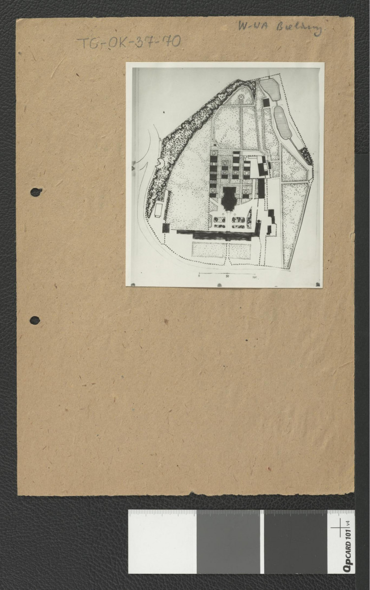 rzut zabudowań miejscowego klasztoru, skan 1