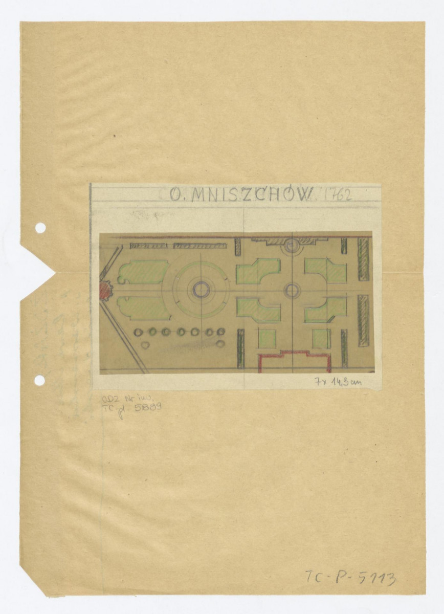 Śródmieście - plan sytuacyjny z około 1762 roku, skan 1