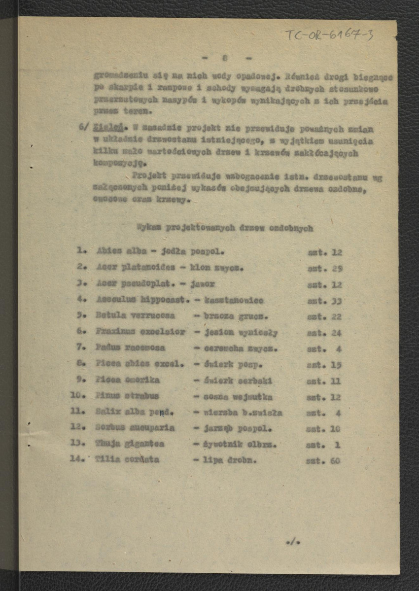 projekt ogrodu przy miejscowym Muzeum Marii Konopnickiej autorstwa G. Ciołka i S. Miłoszewskiego; trzynaście kart , skan 9