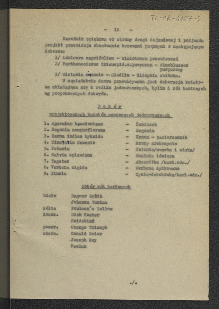 projekt ogrodu przy miejscowym Muzeum Marii Konopnickiej autorstwa G. Ciołka i S. Miłoszewskiego; trzynaście kart , skan 11