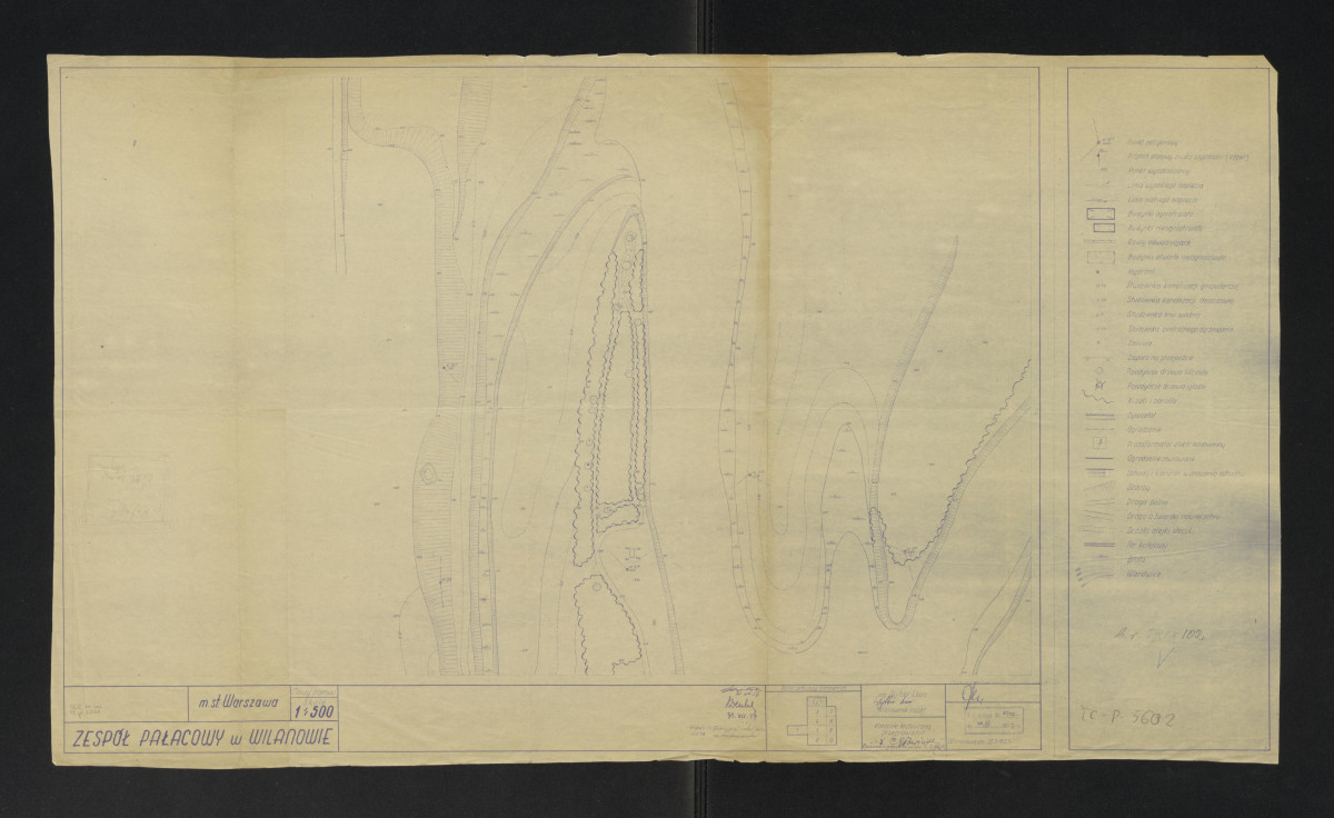 Wilanów-plan sytuacyjno - wysokościowy - Arkusz No 2, skan 1