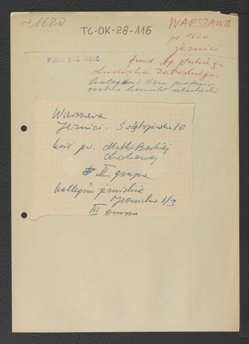 wypis z Podręczna Encyklopedia Kościelna, red. ks. Zygmunt Chełmicki, t. I-XLIV, Warszawa, 1904-1916 wzmiankujący ufundowanie miejscowego domu misyjnego oraz kolegium przez biskupa Ludwika Załuskiego , skan 1