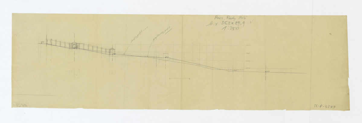 Pałac Namiestnikowski-szkicowa próba rozwiązania ogrodowego, skan 1