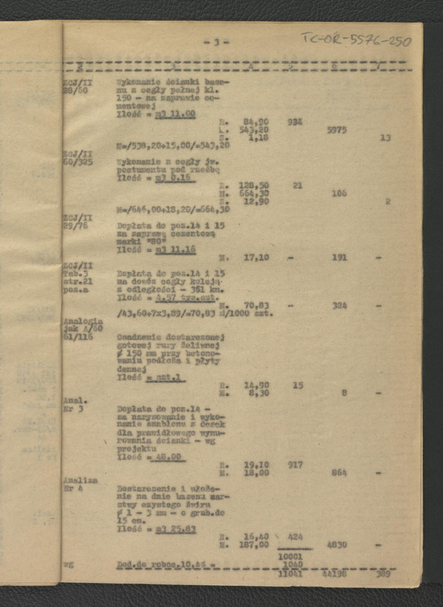 kosztorys budowalny 2-gie opracowanie alternatywne do projektu technicznego; opracowanie zamienne – bez robót instalacyjnych; trzynaście kart    , skan 8