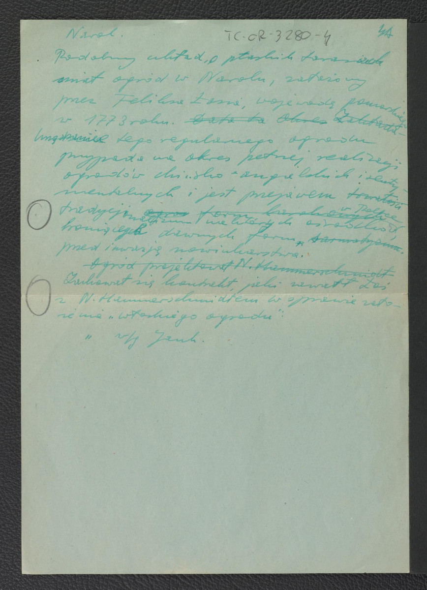 wypis z Jankowski E., Dzieje ogrodnictwa polskiego w zarysie, Warszawa 1923; Baliński M., Lipiński T., Starożytna Polska pod względem historycznym, jeograficznym i statystycznym, t. II, Warszawa 1885, s. 1218; Kuropatnicki E.A., Geografia albo dokładne opisanie królestw Galicyi i Lodomeryi, Przemyśl 1786 dotyczący właściciela miejscowej posesji oraz pałacu , skan 2
