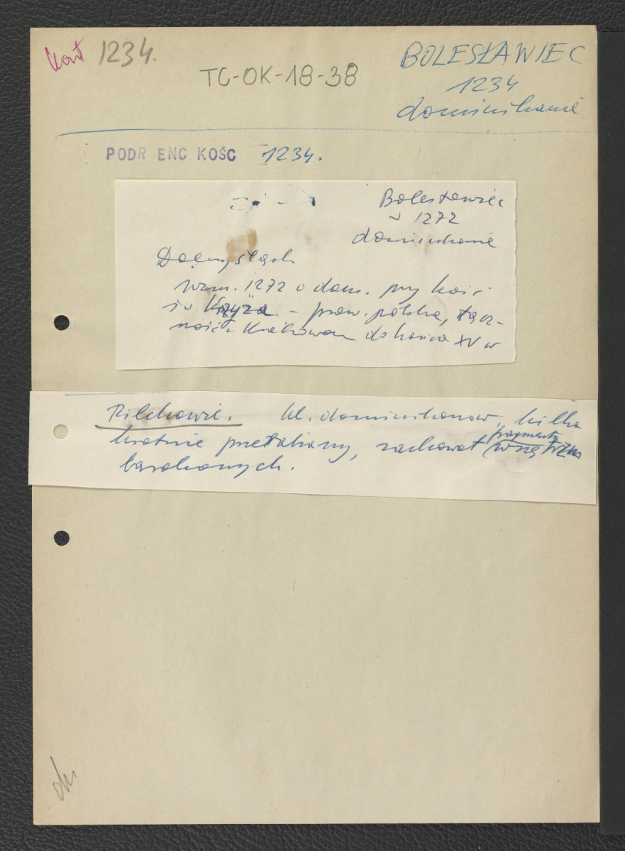 odsyłacz do Podręczna Encyklopedia Kościelna, red. ks. Zygmunt Chełmicki, t. I-XLIV, Warszawa, 1904-1916 wzmiankującej obecność zakonników przy kościele św. Krzyża ok. roku 1272; Pilchowie wzmiankujący przebudowę kościoła oraz fragment zachowanych wnętrz barokowych , skan 1