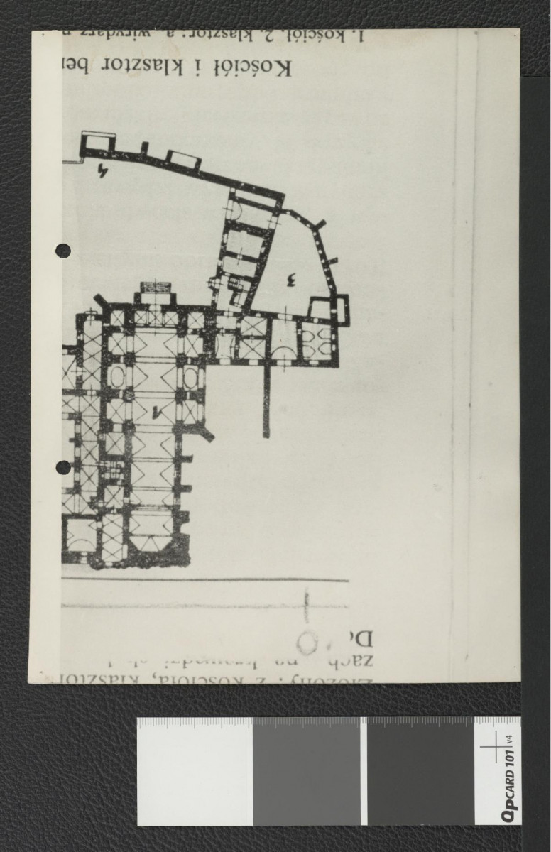 rzut przyziemny miejscowego zespołu klasztornego , skan 1