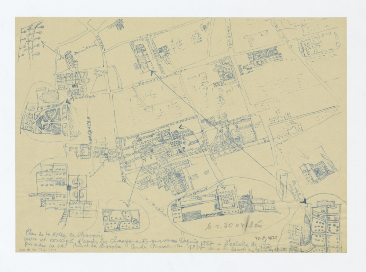 plan części Warszawy, skan 1