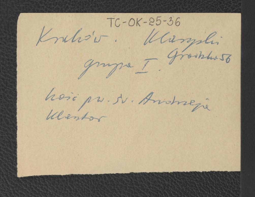 karta o charakterze brudnopisu, skan 1