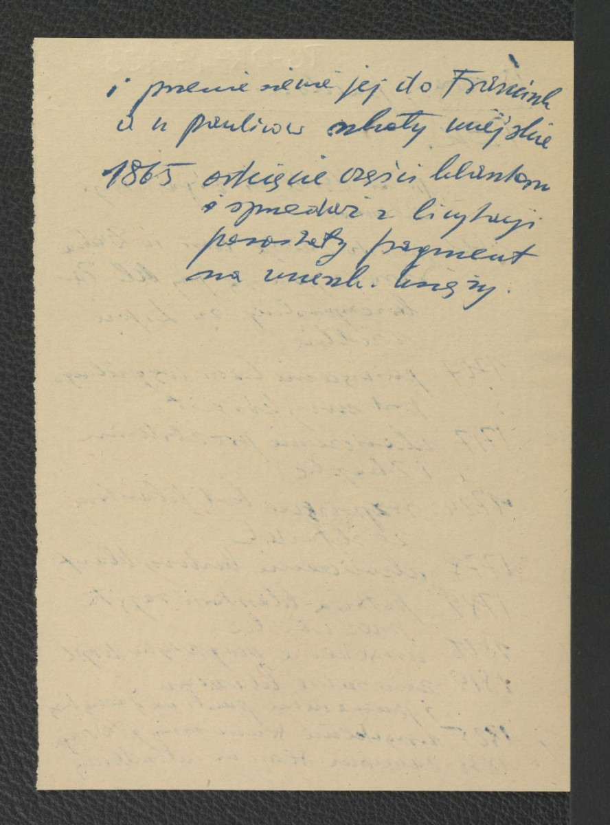wypis z Podręczna Encyklopedia Kościelna, red. ks. Zygmunt Chełmicki, t. I-XLIV, Warszawa, 1904-1916 zawierający ważniejsze epizody w dziejach miejscowego klasztoru począwszy od roku 1661 kiedy to miasto przeznaczyło dla zakonników kościół św. Ducha   , skan 2