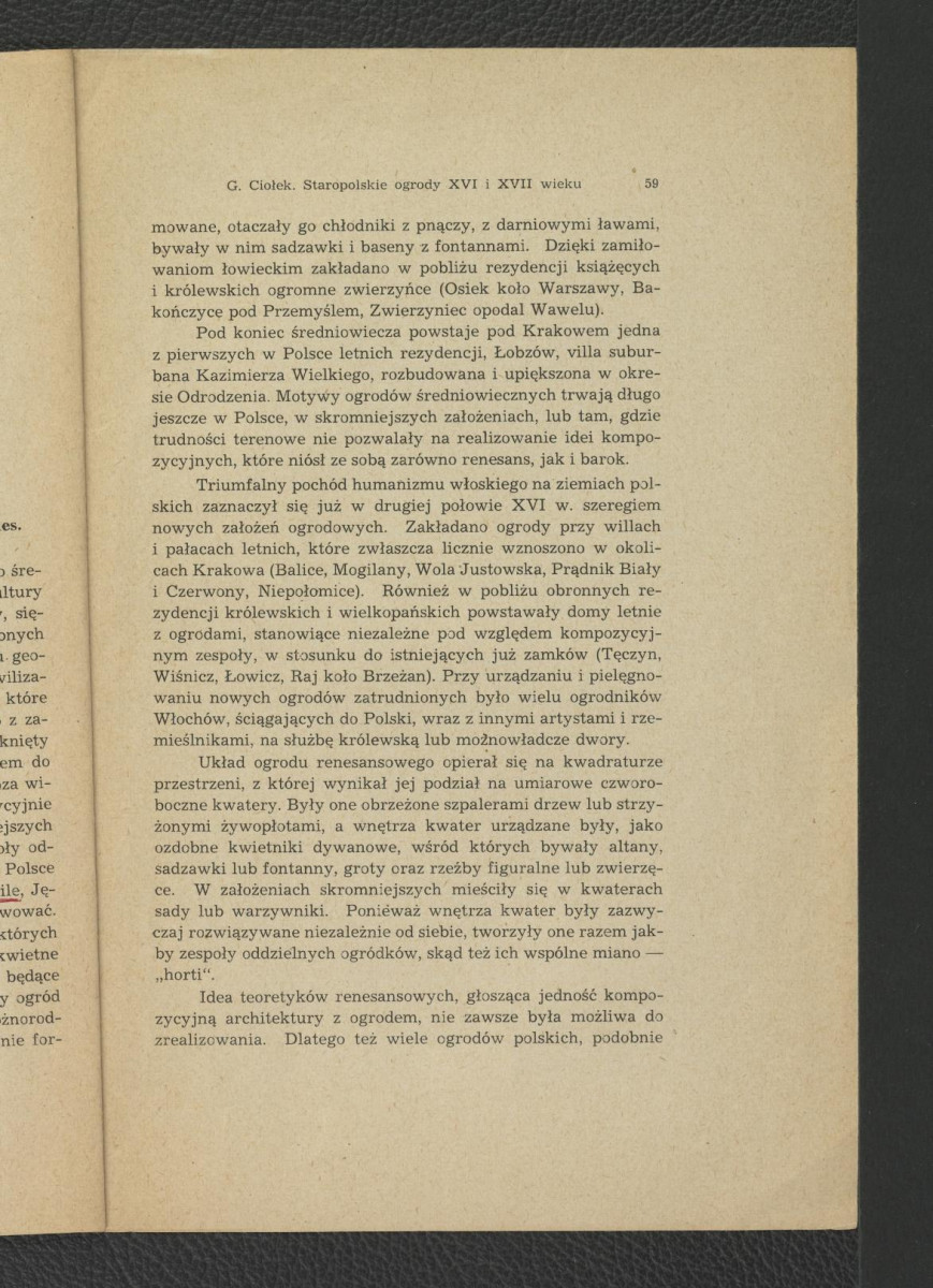 nadbitka ze „Sprawozdań Towarzystwa Naukowego” zawier. tekst autorstwa Gerarda Ciołka pt. Staropolskie ogrody XVI i XVII w., skan 3
