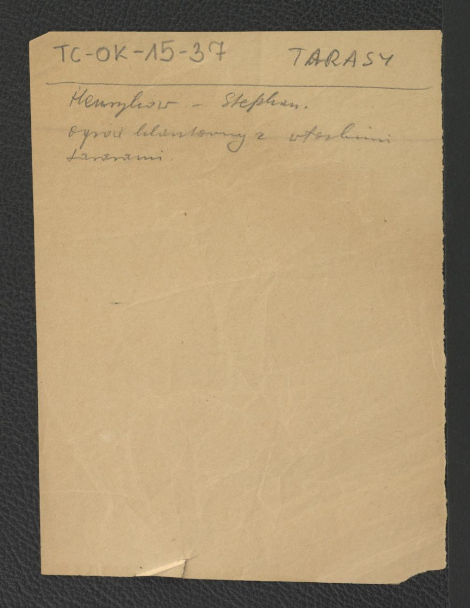 notatka wzmiankująca miejscowy ogród klasztorny z włoskimi motywami zdobniczymi , skan 1