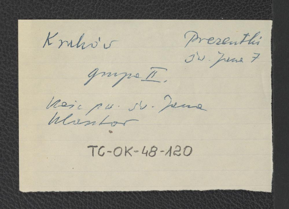 karta o charakterze brudnopisu, skan 1