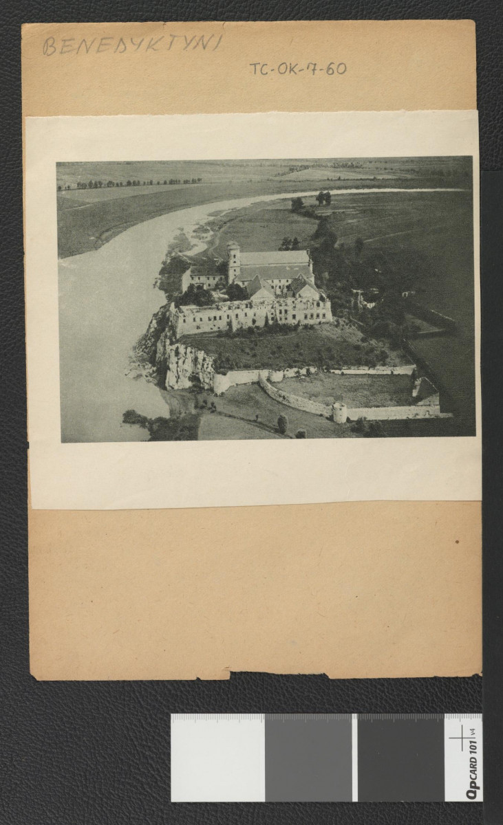 nadbitka reprodukcji dwubarwnej fotografii zamieszczonej w Ciołek Gerard, Ogrody polskie, Warszawa 1954, s. 16                                                                                       , skan 1