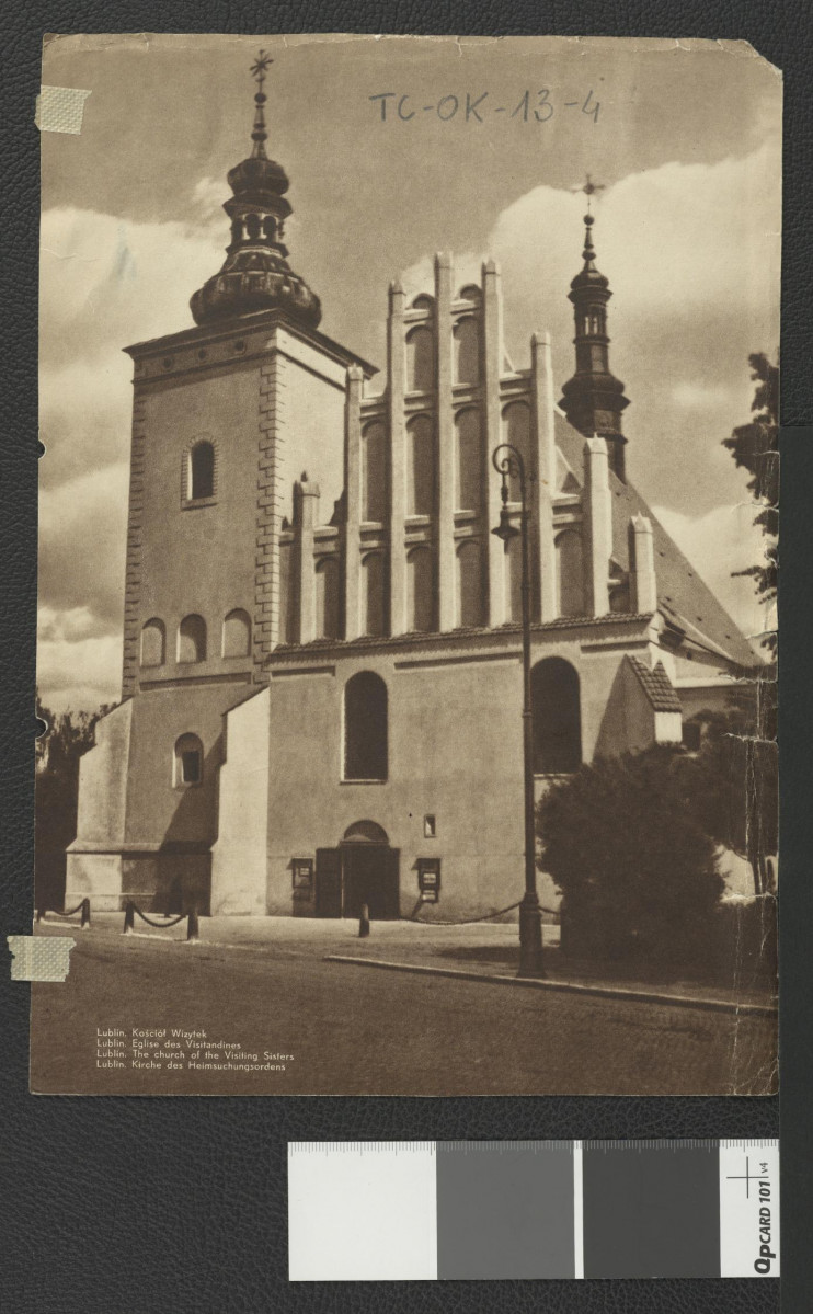 karta z publikacji tematycznej zawierająca dwubarwną reprodukcję fotografii , skan 1