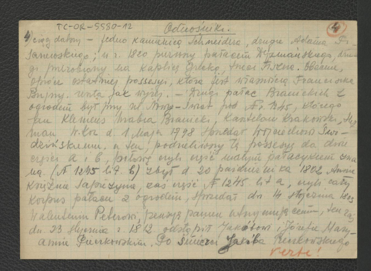 wypisy z Zug S., Ogrody w Warszawie i jej okolicach opisane w 1784, Warszawa 1898; sześćdziesiąt sześć kart , skan 57