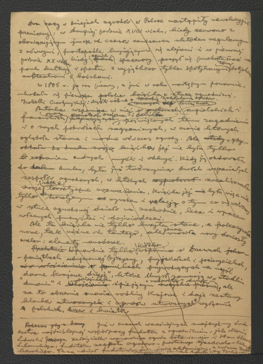 wypis z Tatarkiewicz W., Królikarnia: analiza i dzieje, Warszawa 1938, s. 4, 8-9, 12 zawierający wypiski dotyczące ogrodów w okolicach Warszawy; trzy karty , skan 4