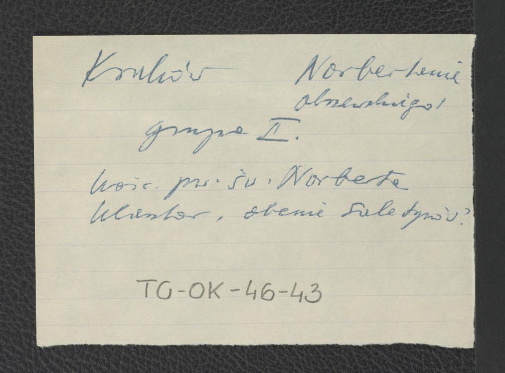 karta o charakterze brudnopisu, skan 1