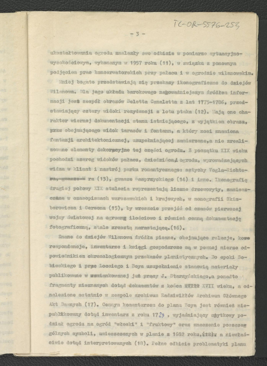 tekst autorstwa G. Ciołka pt. Odbudowa ogrodu wilanowskiego w: „Ochrona Zabytków” nr 3 (1962), R.XV, s. 86-106     , skan 4