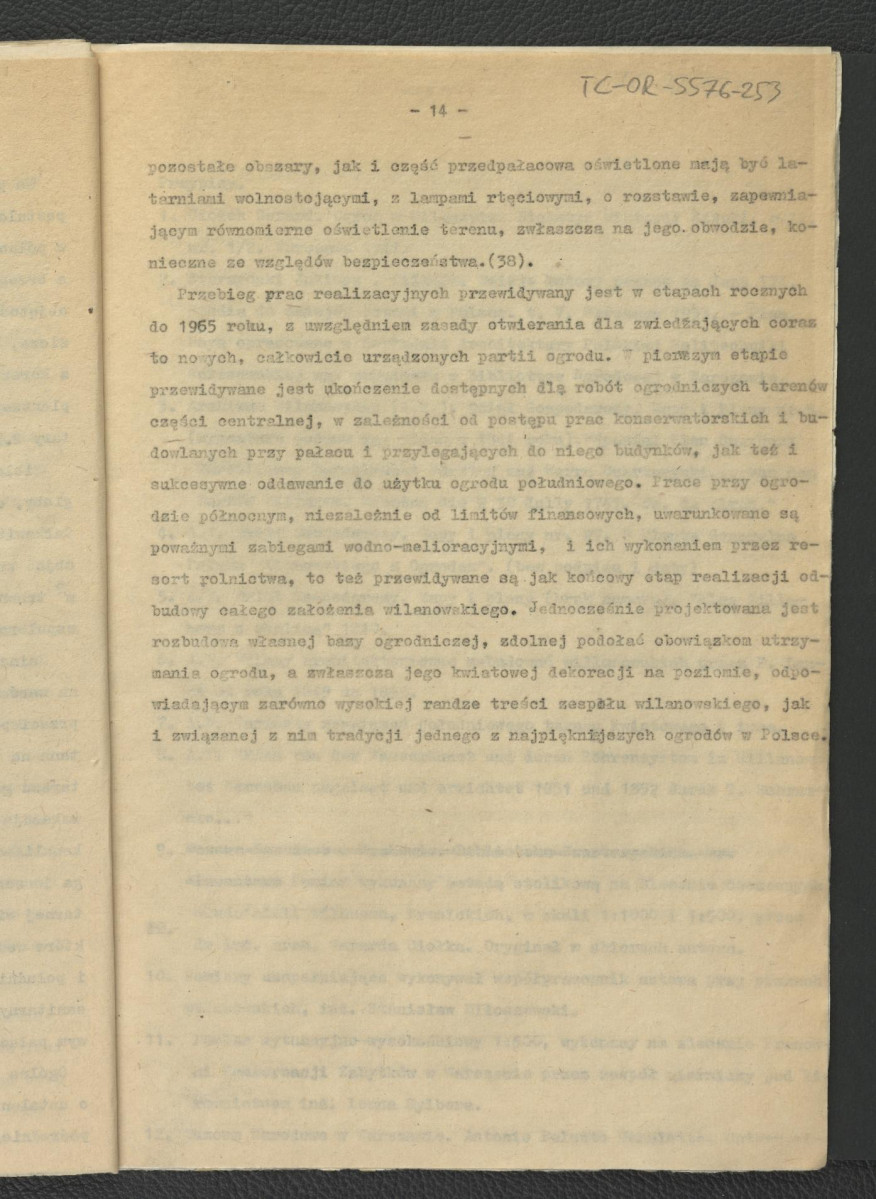 tekst autorstwa G. Ciołka pt. Odbudowa ogrodu wilanowskiego w: „Ochrona Zabytków” nr 3 (1962), R.XV, s. 86-106     , skan 14