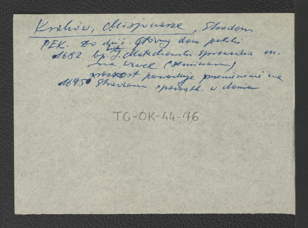 wypis z Podręczna Encyklopedia Kościelna, red. ks. Zygmunt Chełmicki, t. I-XLIV, Warszawa, 1904-1916 wzmiankujący sprowadzenie zakonników w 1682 r. oraz dynamiczny rozwój zgromadzenia w 1695 r. , skan 1