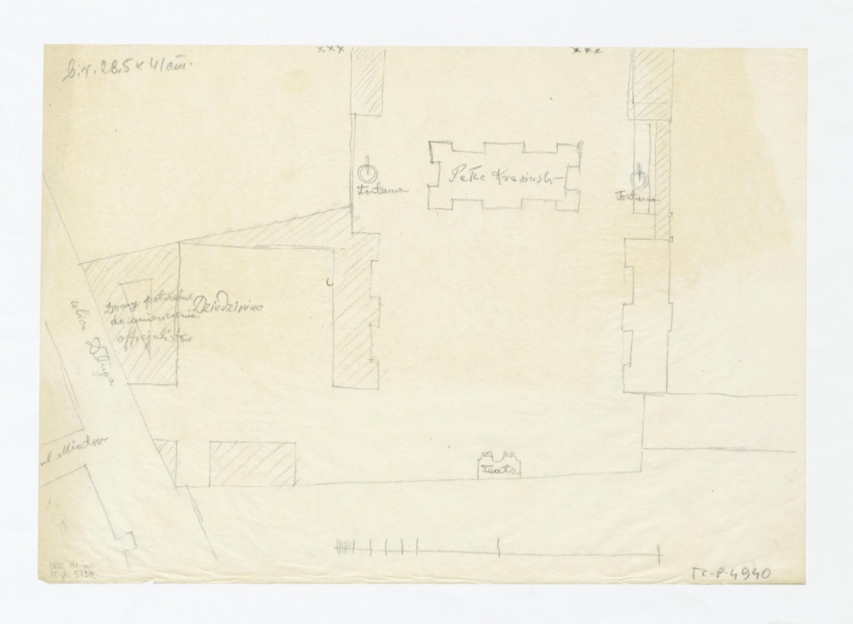 usytuowanie pałacu i budynków, skan 1