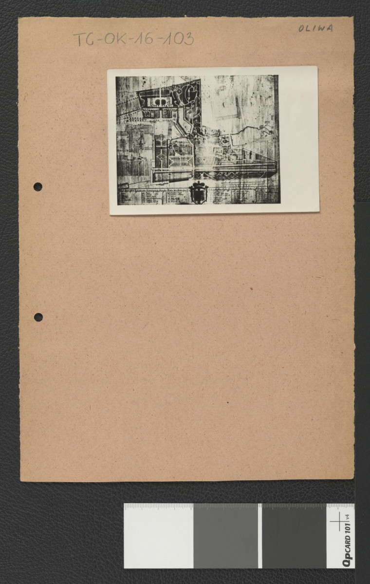fragment planu miejscowego zespołu klasztornego z 1792 r. , skan 1